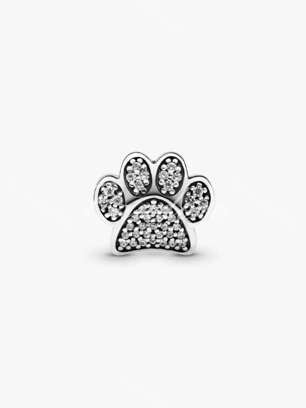 Pandora Sparkling Paw Print Charm